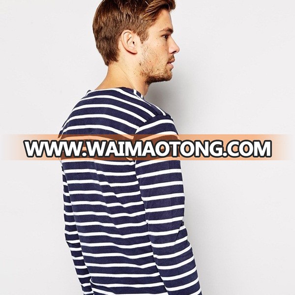 China clothing factory OEM service 100% cotton striped T-Shirt printing design